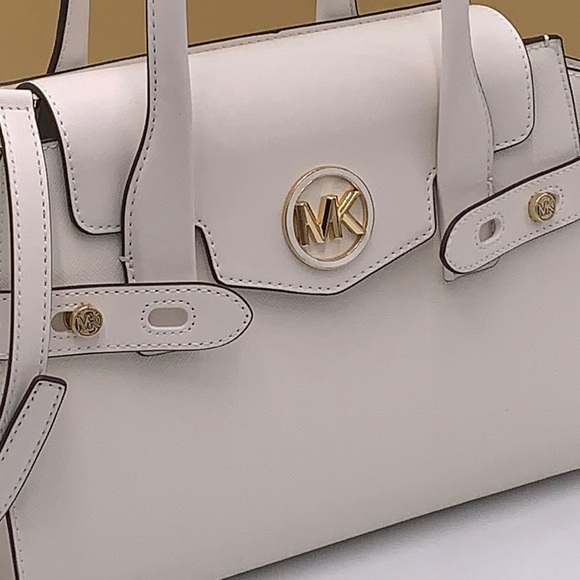 MICHAEL KORS
Carmen Medium Flap Belted Satchel OPTIC WHITE COLOR - Picture 13 of 16